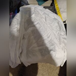 Banana Republic Linen Shirt Mens White Slim Fit Button Up